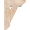 Ekena Millwork Traditional Slat Smooth Bracket w/ Offset Brace, Douglas Fir, 7 1/2"W x 20"D x 28"H BKT0806X20X28TRA06SDF - alternate 3